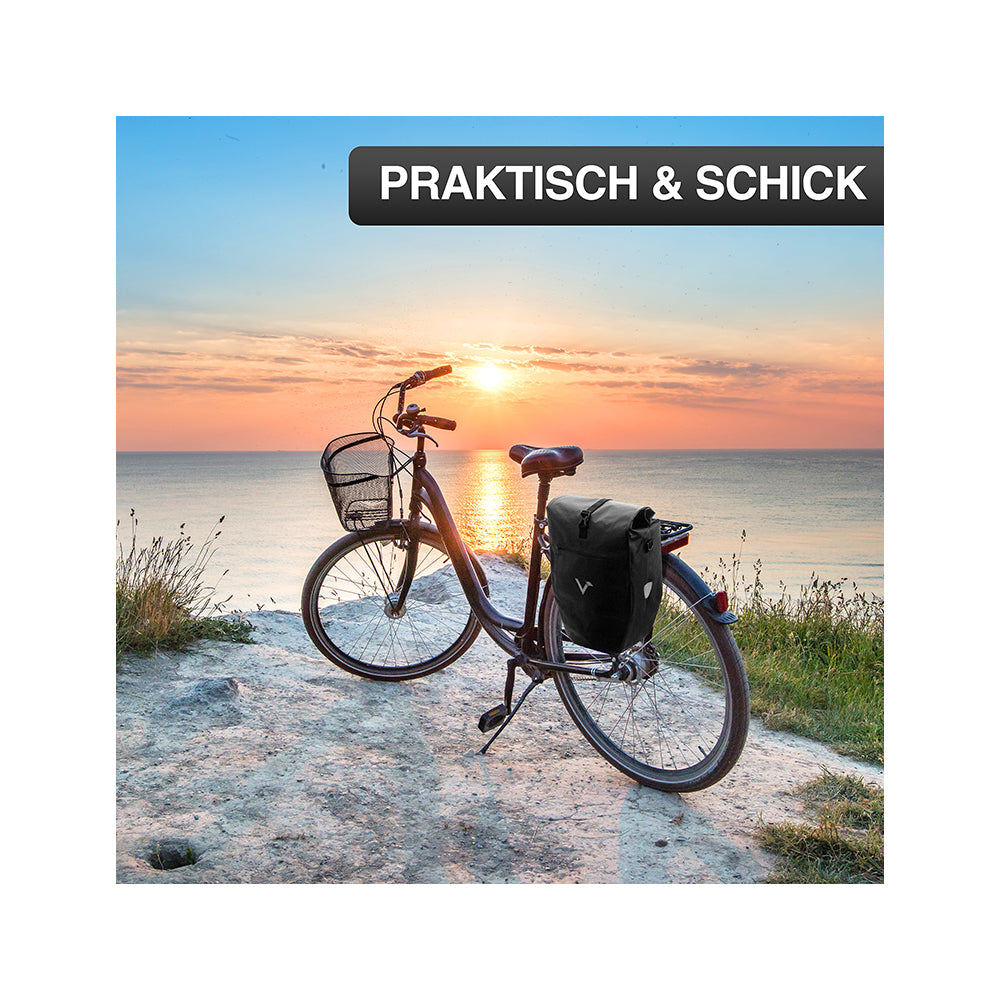 ValkBasic - große & wasserdichte Gepäckträgertasche - versch. Farben