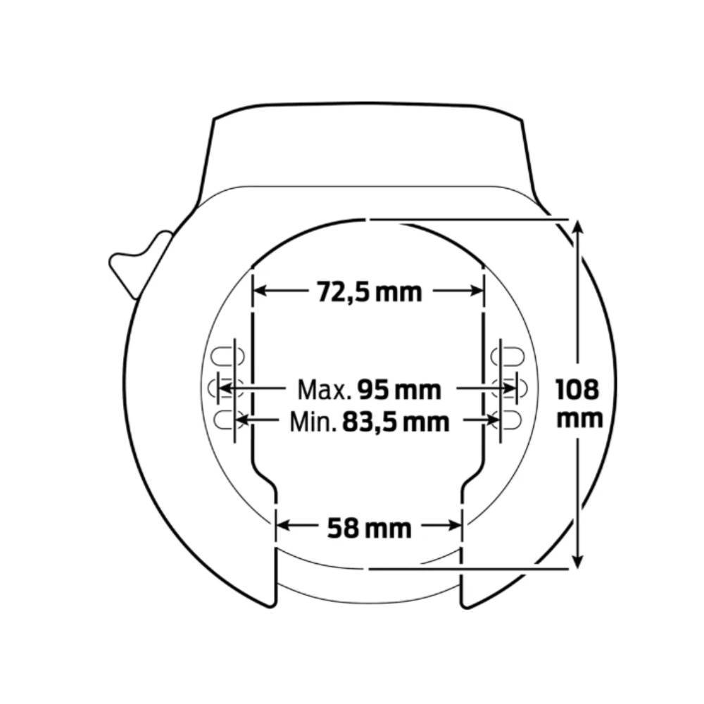 AXA Rahmenschloss "Atlas L Retractable"