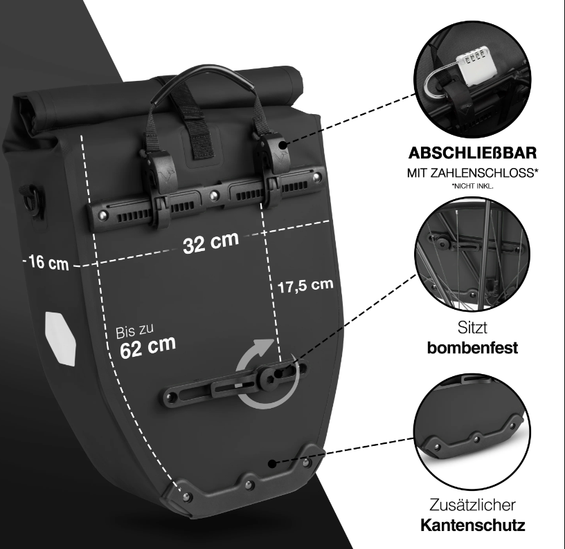 ValkBasic - Gepäckträgertasche mit Kühlfunktion