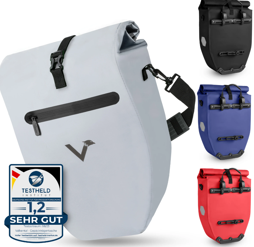 ValkBasic - große & wasserdichte Gepäckträgertasche - versch. Farben