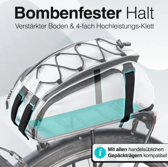 Valkental Trunk Bag - Aufliegende Gepäckträgertasche mit Rucksackfunktion - vers. Farben