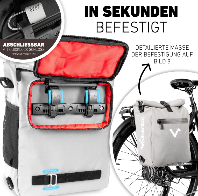 ValkOne Light - 3in1 Fahrradtasche - vers. Farben