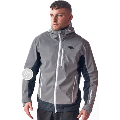 Valkental Vertex Jacket - Reflektierende Funktionsjacke für Herren - reflective grey
