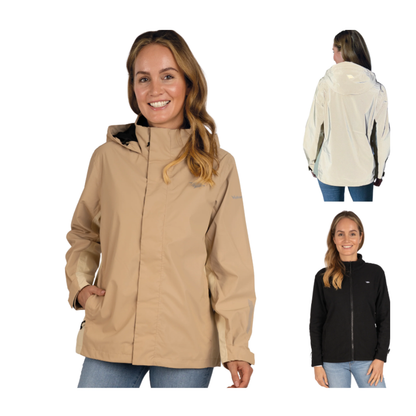 Valkental 3in1 Smart Jacket für Frauen - Beige ! X-MAX DEAL !