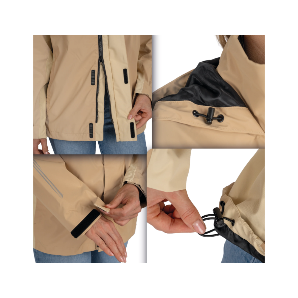 Valkental 3in1 Smart Jacket für Frauen - Beige ! X-MAX DEAL !