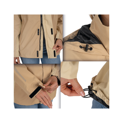 Valkental 3in1 Smart Jacket für Frauen - Beige ! X-MAX DEAL !