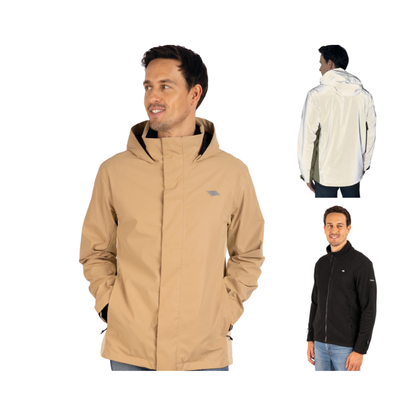 Valkental 3in1 Smart Jacket für Herren - Beige ! X-MAS DEAL !