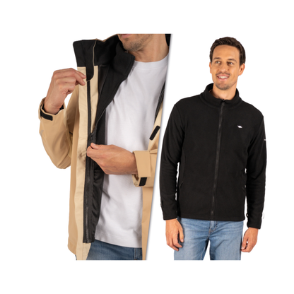 Valkental 3in1 Smart Jacket für Herren - Beige ! X-MAS DEAL !