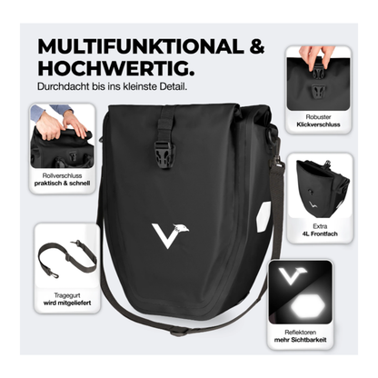 Bike Bag - große & wasserdichte Gepäckträgertasche - vers. Farben 32L