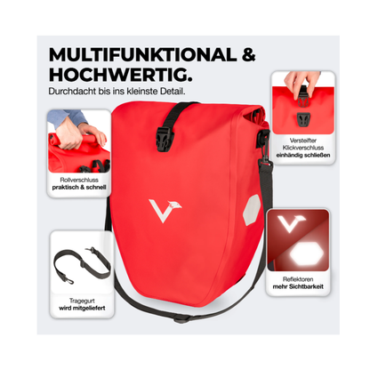 Bike Bag - große & wasserdichte Gepäckträgertasche - 20L