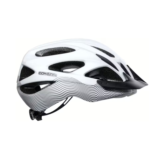 CONTEC Helm "Laska" - polar white / black velvet ! X-MAS DEAL !