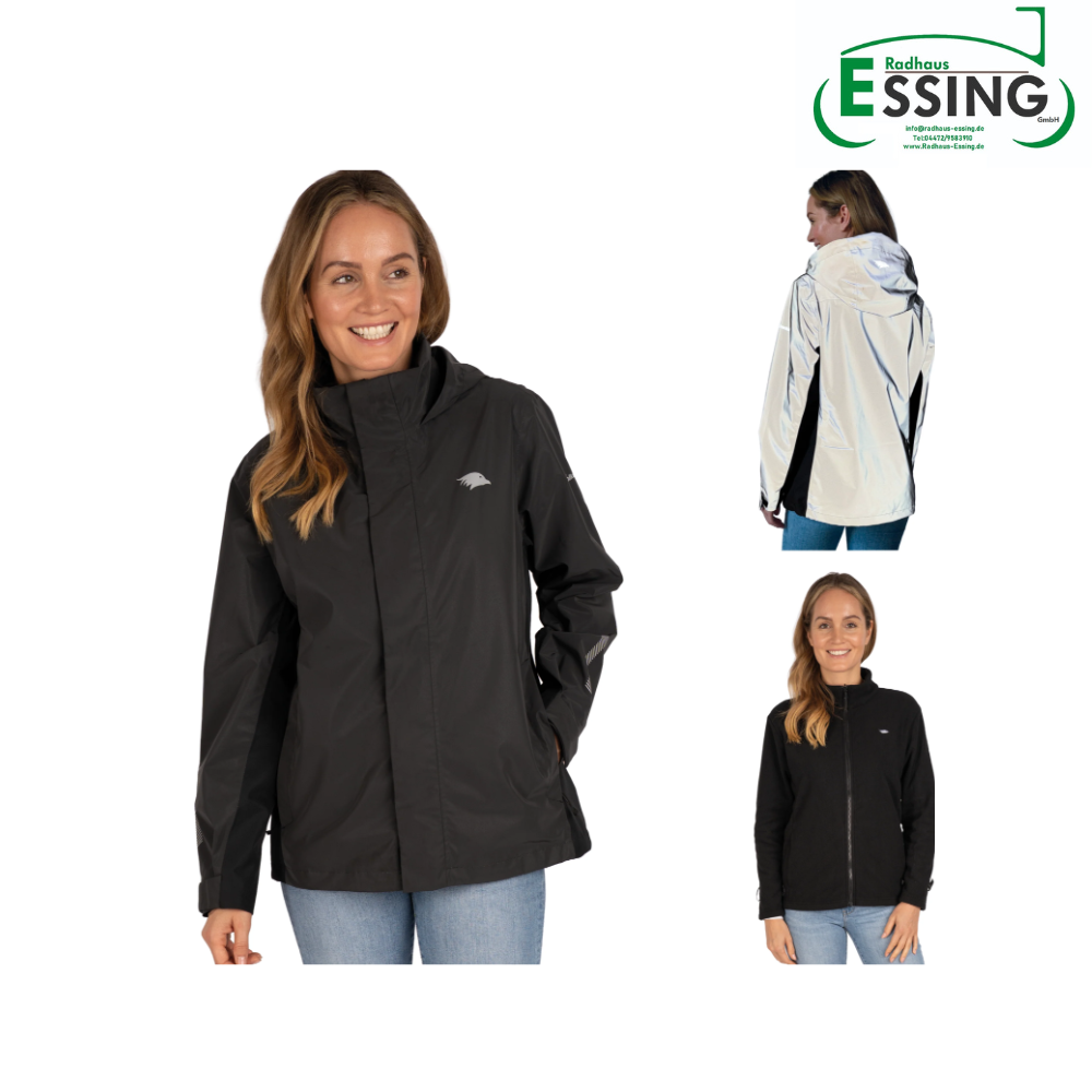Valkental 3in1 Smart Jacket für Frauen - schwarz