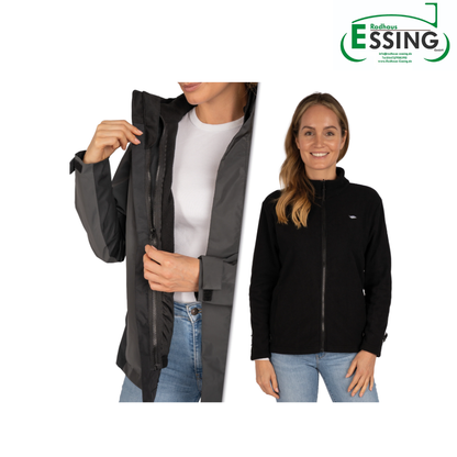 Valkental 3in1 Smart Jacket für Frauen - schwarz