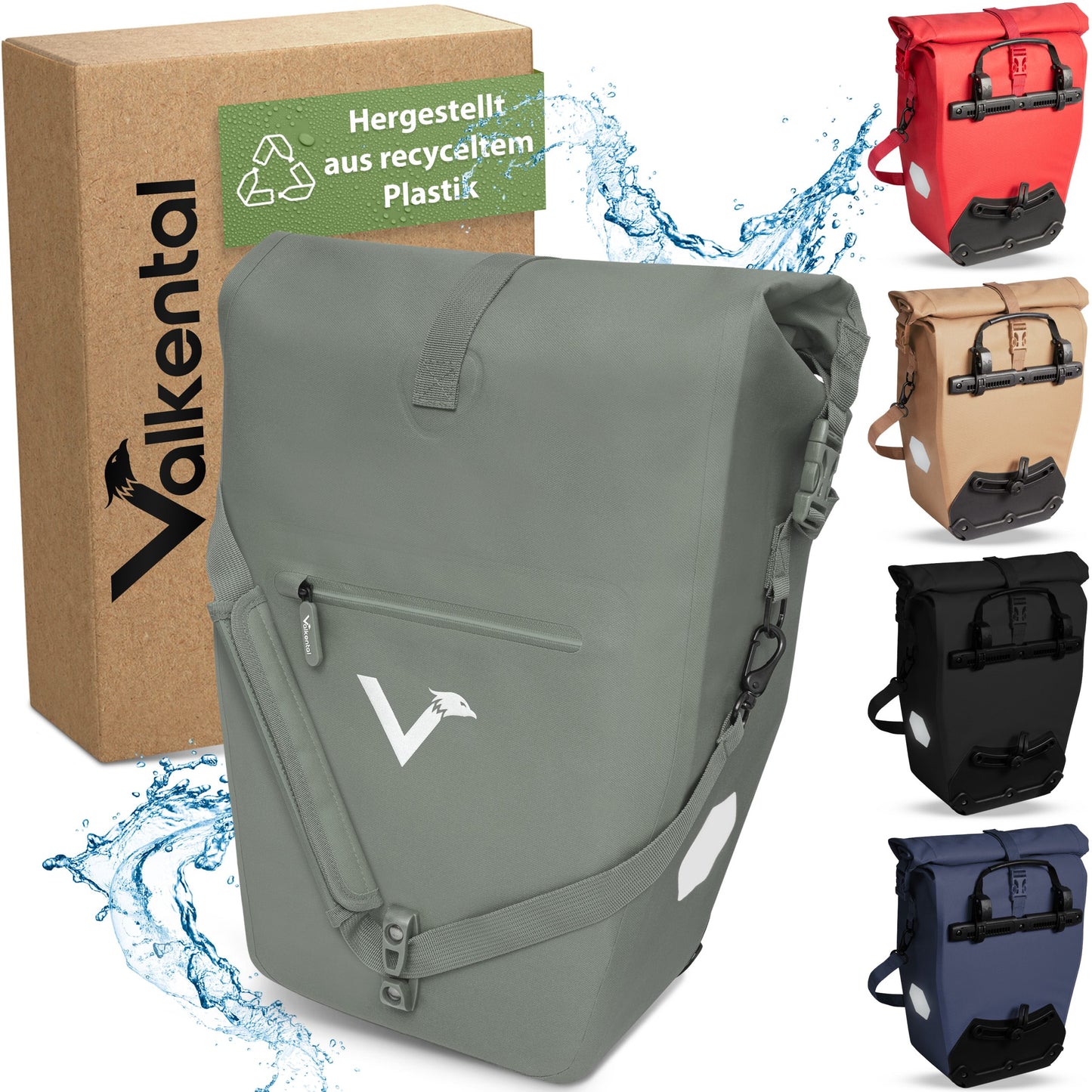 ValkOcean Gepäckträgertasche - verschiedene Farben