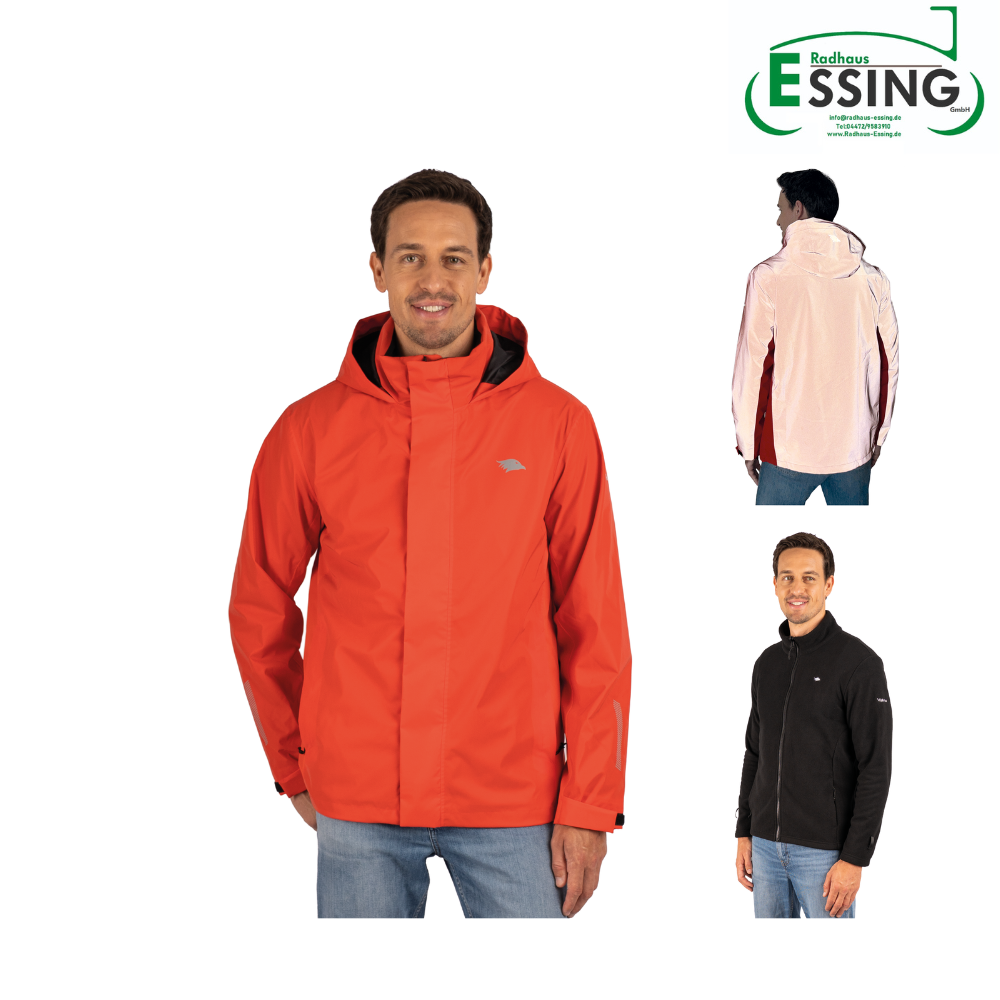 Valkental 3in1 Smart Jacket für Herren - Rot