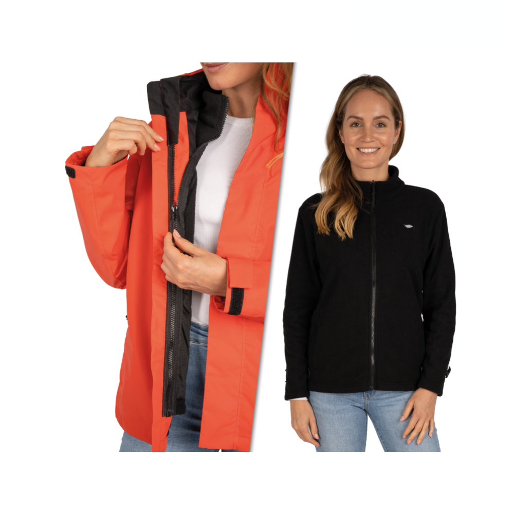 Valkental 3in1 Smart Jacket für Damen - Rot