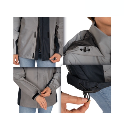 Valkental 3in1 Smart Jacket für Frauen - Grau