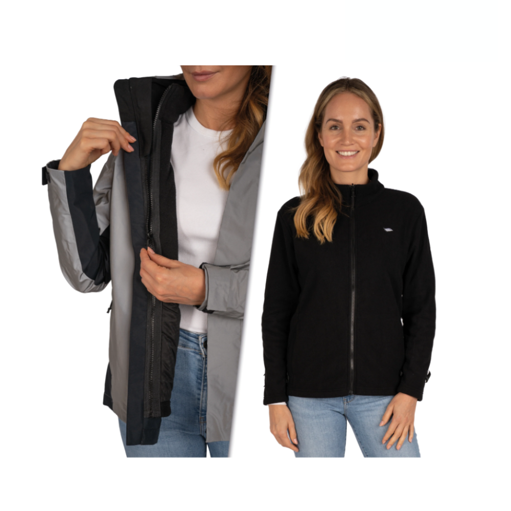 Valkental 3in1 Smart Jacket für Frauen - Grau
