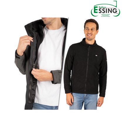 Valkental 3in1 Smart Jacket für Herren - Schwarz