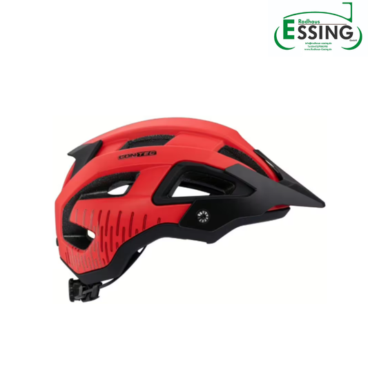 CONTEC Helm "Katla" - intense red / black velvet