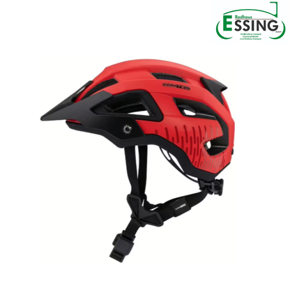 CONTEC Helm "Katla" - intense red / black velvet