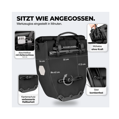 Valkental Bike Bag - Gepäckträgertasche mit Kühlfunktion - vers. Größen