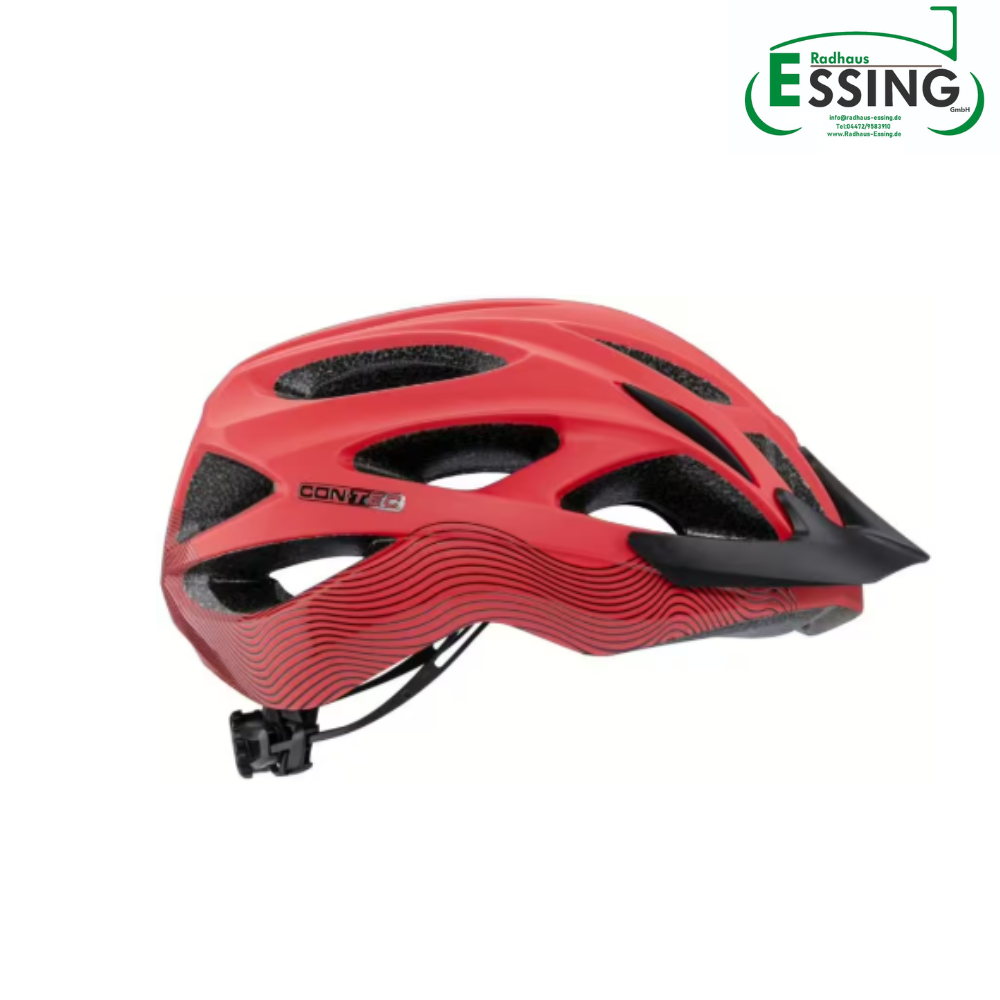 BLACK WEEK DEAL ! CONTEC Helm "Laska" - intense red / black velvet