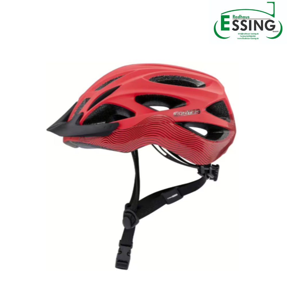 BLACK WEEK DEAL ! CONTEC Helm "Laska" - intense red / black velvet