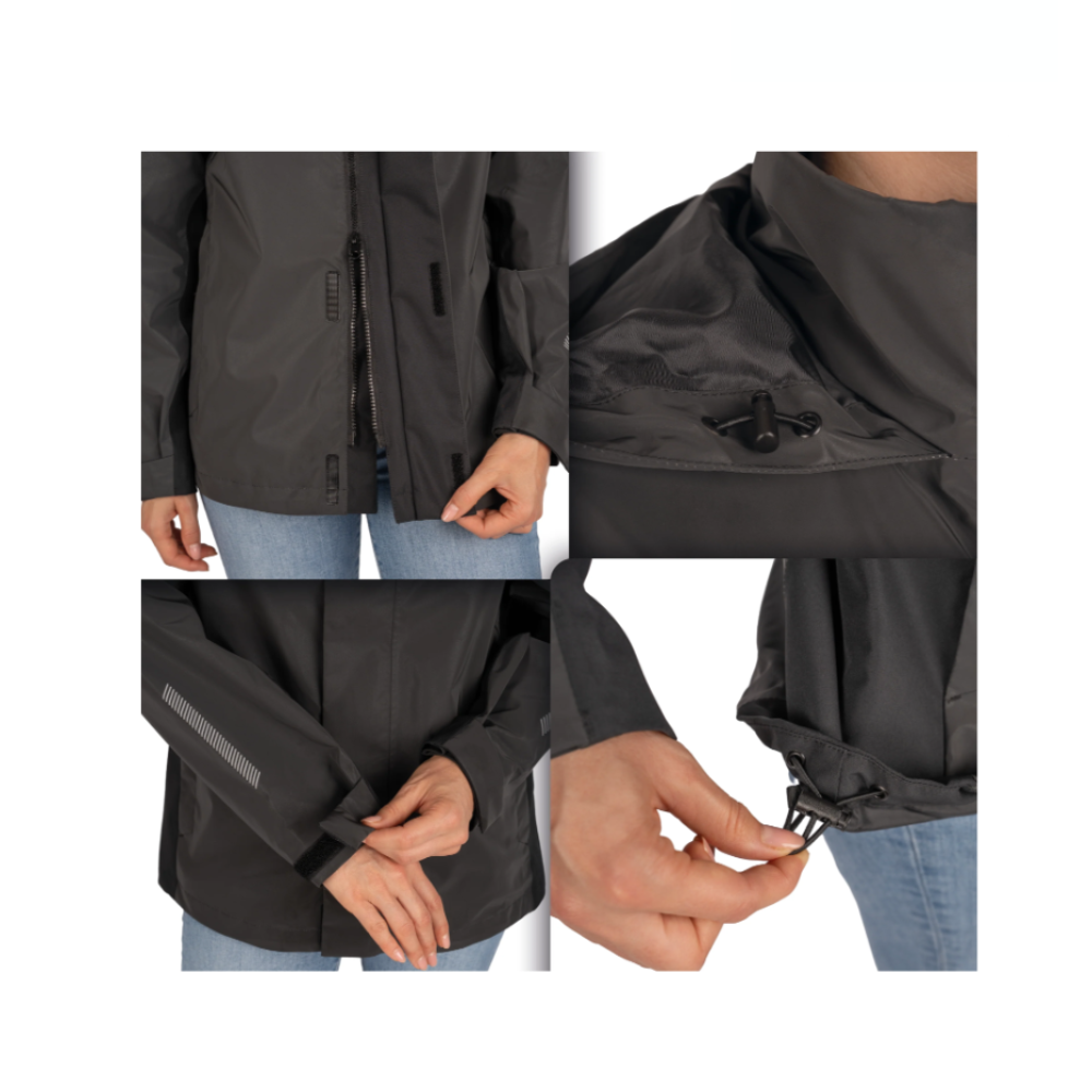 Valkental 3in1 Smart Jacket für Frauen - schwarz