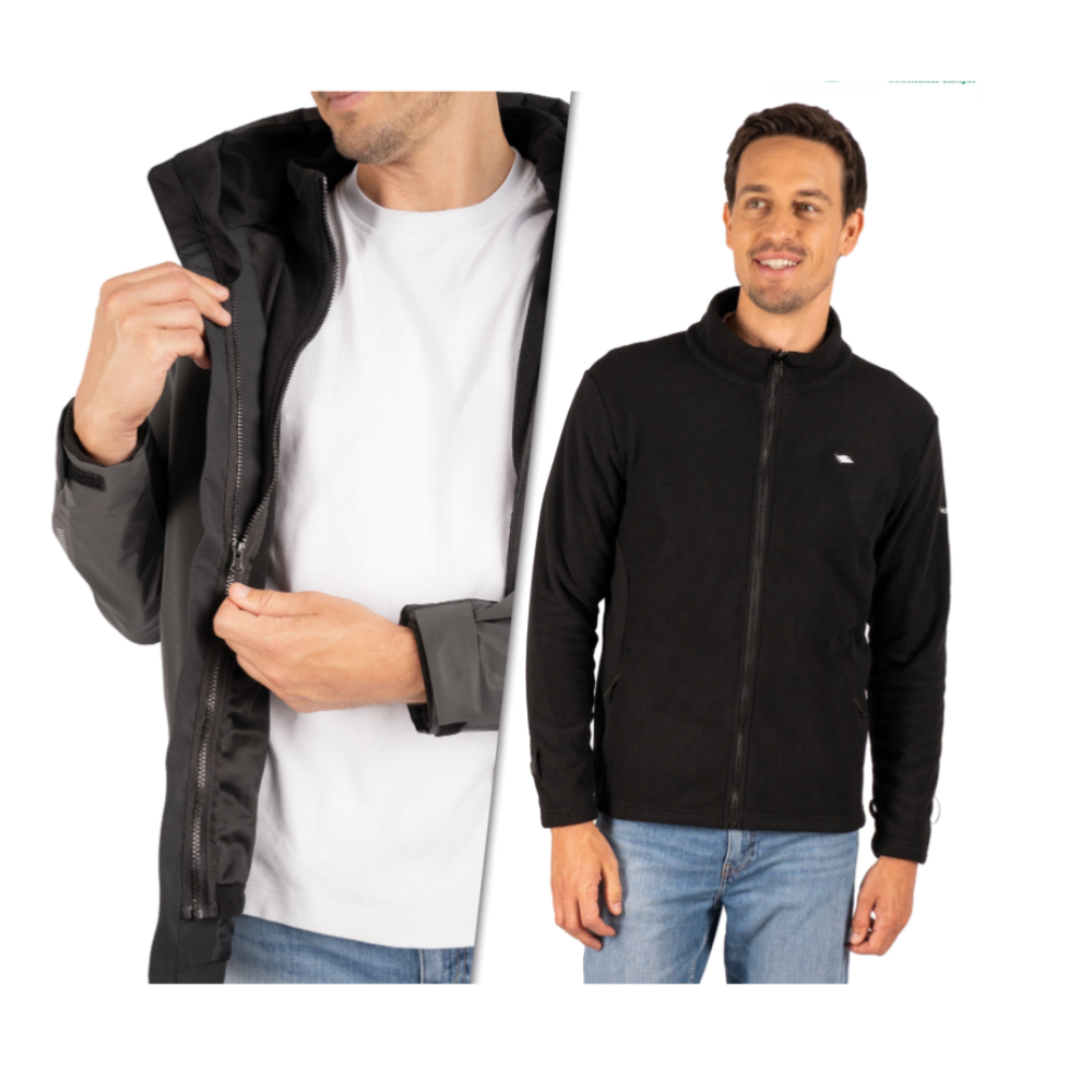 Valkental 3in1 Smart Jacket für Herren - Schwarz
