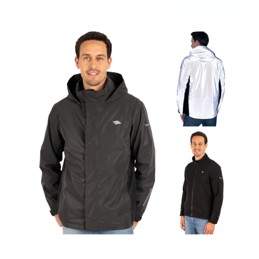 Valkental 3in1 Smart Jacket für Herren - Schwarz