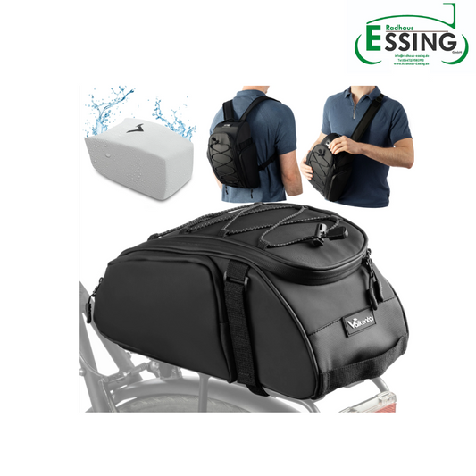 Valkental Trunk Bag - Aufliegende Gepäckträgertasche mit Rucksackfunktion - vers. Farben